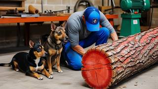 Woodworking's Big Bang: Genius Carpenter Creates 3D Table That Will Leave You Fascinated