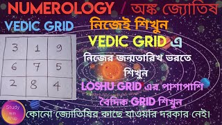 বৈদিক grid কিভাবে সাজাবেন? vedic grid #numerology #vedicnumerology #loshugrid #astrology #জ্যোতিষ