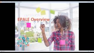 EPALE UK ‘how to’ webinar 2016