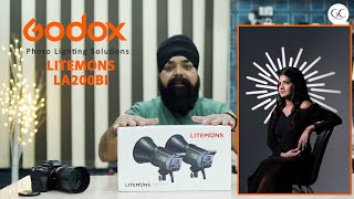 GODOX LITEMONS LA200BI CONTINUOUS LIGHT REVIEW WITH GOBO & MODIFIERS | BY GOLDI CHAWLA (Hindi)