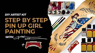 You Can Paint This Pin Up! | The Artist Series DIY Painting Kit by Alpha 6 + Kate Cook