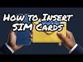 How to insert 2 SIM cards into Samsung Galaxy S24 Ultra.