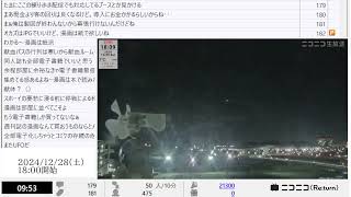 【ニコニコニュース】「【コミケC105】ビッグサイト上空のお天気を見る生放送」最初の約12時間【2024/12/28】