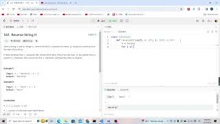 Leetcode 541. Reverse String II (slice)