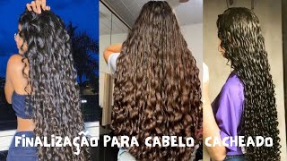 FINALIZAÇÃO PARA CABELO CACHEADO 💐✨️🌻