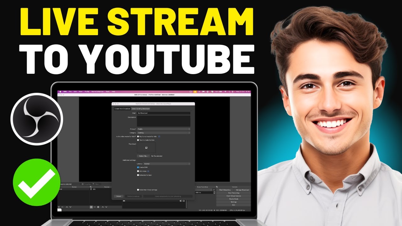How To Stream To Youtube With Obs Full Setup Guide Youtube