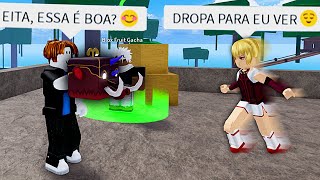 FINGI SER INICIANTE PEGANDO UMA MAMUTE NO NPC DE FRUTA ALEATÓRIA NO BLOX FRUITS