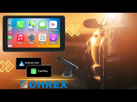 La mejor pantalla táctil Apple CarPlay Instalación de 60 segundos Revisión de OHREX F760W