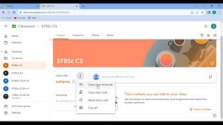 How to change Google classroom code? Reset Classroom code