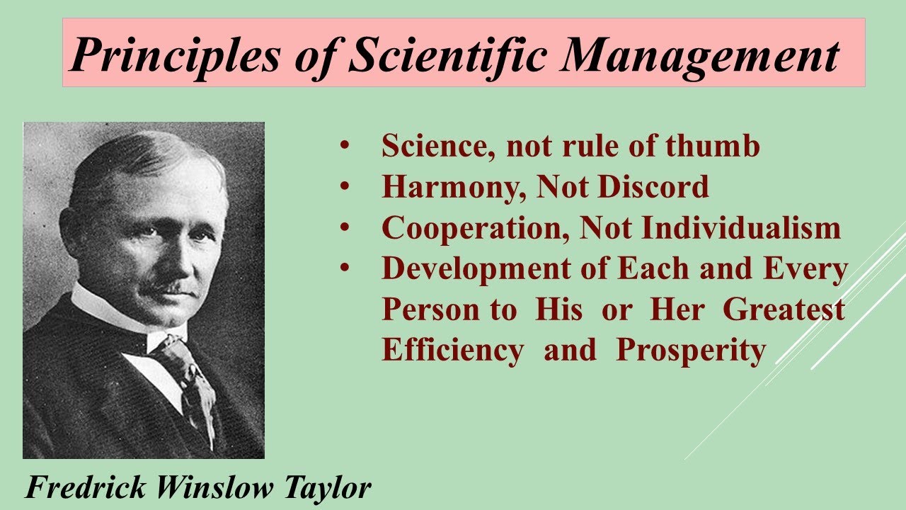 Principles Of Scientific Management - YouTube