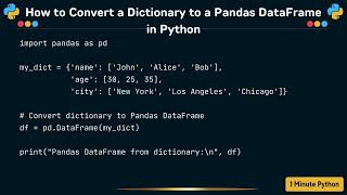 How to Convert a Dictionary to a Pandas DataFrame in Python