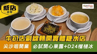 牛扒店副線轉開實體糖水店 尖沙咀開業 必試開心果露+D24榴槤冰