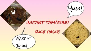 Instant tamarind rice paste