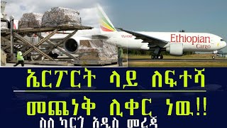 Ethiopia  ኤርፖርት ላይ ለፍተሻ መጨነቅ ሊቀር ነው !! ስለ ካርጎ አዲስ መረጃ !! Ethio Travel Information