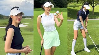 훤칠한 키와 미모의 KLPGA 프로 안근영 미녀골퍼의 퍼펙트 골프스윙!