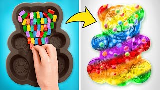 Let's Make Bear-Shaped DIY 🐻🐼 Giant Gummy Bear and Panda Bear Outfit!