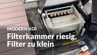 Markus zu kleiner Filter in großer Filterkammer | Modern Koi Blog #6745