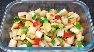 Radish Pickles: Don’t Just Use Salt! Secret Restaurant Recipe for Tangy Crunch ! Carrot and egg soup