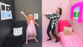 Pink vs Black Challenge by Ruby and Bonnie