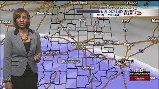 ACTION: Snow for Indy and south Monday