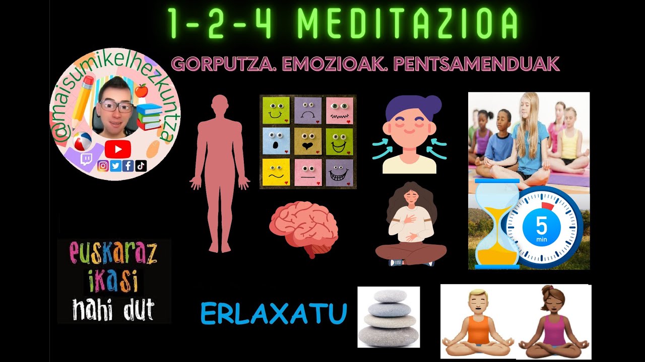 Erlajazioa 1-2-4 Gorputza, Emozioak. Meditazioa. Mindfulness. | Lehen ...