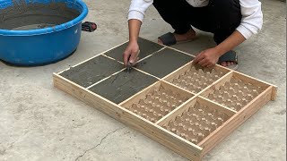 Amazing Craft Cement - Making Flower Pots With Cement And Egg Carton At Home