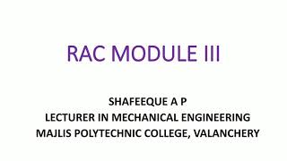 RAC MODULE III REVISION