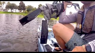 Hobie 360 mirage drive | On the Water full review at iCast | This thing does donuts!