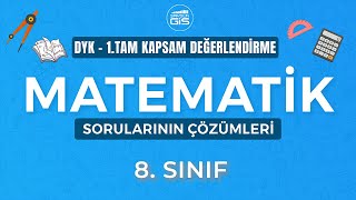 DYK-1. TAM KAPSAM DEĞERLENDİRME SINAVI MATEMATİK SORULARININ ÇÖZÜMLERİ (9-11 OCAK 2025)