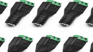 10pcs 12V DC Power Connector Plug Jack Male Female Socket Barrel 2.1mm x 5.5mm Adapter for CCTV Came