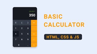 How to Build a Basic Calculator using HTML, CSS & JavaScript | Step-by-Step Tutorial