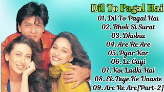 Dil To Pagal Hai Movies All Songs || Hindi Romantic Songs || Old Is Gold Songs