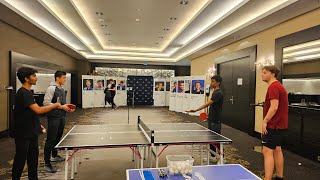 Table tennis with 4 future Candidates - Gukesh, Pragg, Keymer, Abdusattorov