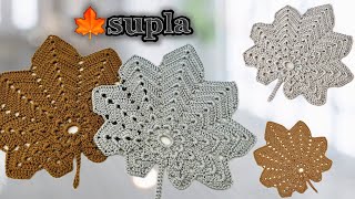 Magnificent🍁 | how to make crocheted leaf model supla