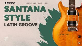Classic Santana Style Latin Rock Backing Track in A Minor | 112 BPM Jam