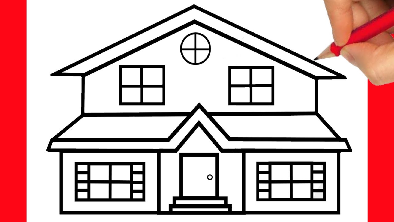 Como Dibujar Una Casa Paso A Paso Facil