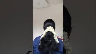 Easy മുല്ലപ്പൂ ഹെയർ സ്റ്റൈൽ | Easy Mullappoo Hair Style#hairstyle #beauty #shortvideo #achus #short