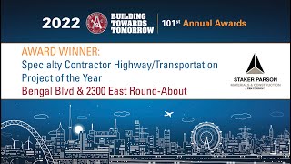 2022 Specialty Contractor Highway/Transportation Project of the Year