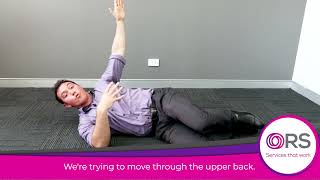 Thoracic Rotation Exercise with Nick the Physiotherapist from ORS