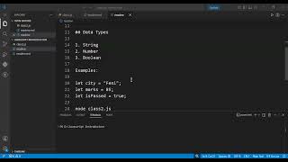 JavaScript Variables and Data Types | Class 2 | JF Academy