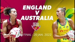 Netball Quad Series: England vs Australia Jan 20th Final | Netball | Kayo Sports