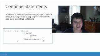 Break & Continue Statement - Java (4.3)