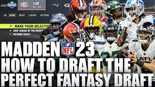 This is How to Draft The Perfect Team In A Fantasy Draft On Madden 23 Franchise 3.0