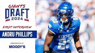 Andru Phillips' FIRST Interview as a Giant | Giants Draft