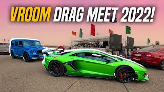 LAMBORGHINI AVENTADOR SVJ STEALS THE SHOW AT VROOM DRAG MEET 2022!