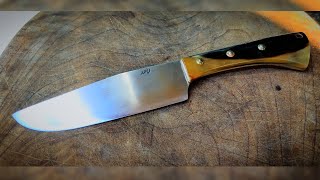 hunting knife | making a hunting knife with goat horn