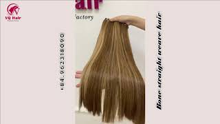 Bonestraight weave human hair extensions | VQ Hair Factory