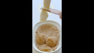 Milk Mochi！糯嘰嘰的鮮奶麻薯配方來啦，沾上黃豆粉更美味！#甜阿饮 #shorts