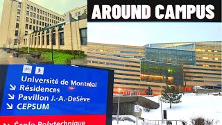 Around Campus- Polytechnique Montreal, Campus Tour | my experience | admission Canada | Malayalam