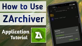 How to use ZArchiver App to Extract \u0026 Compress Zip File